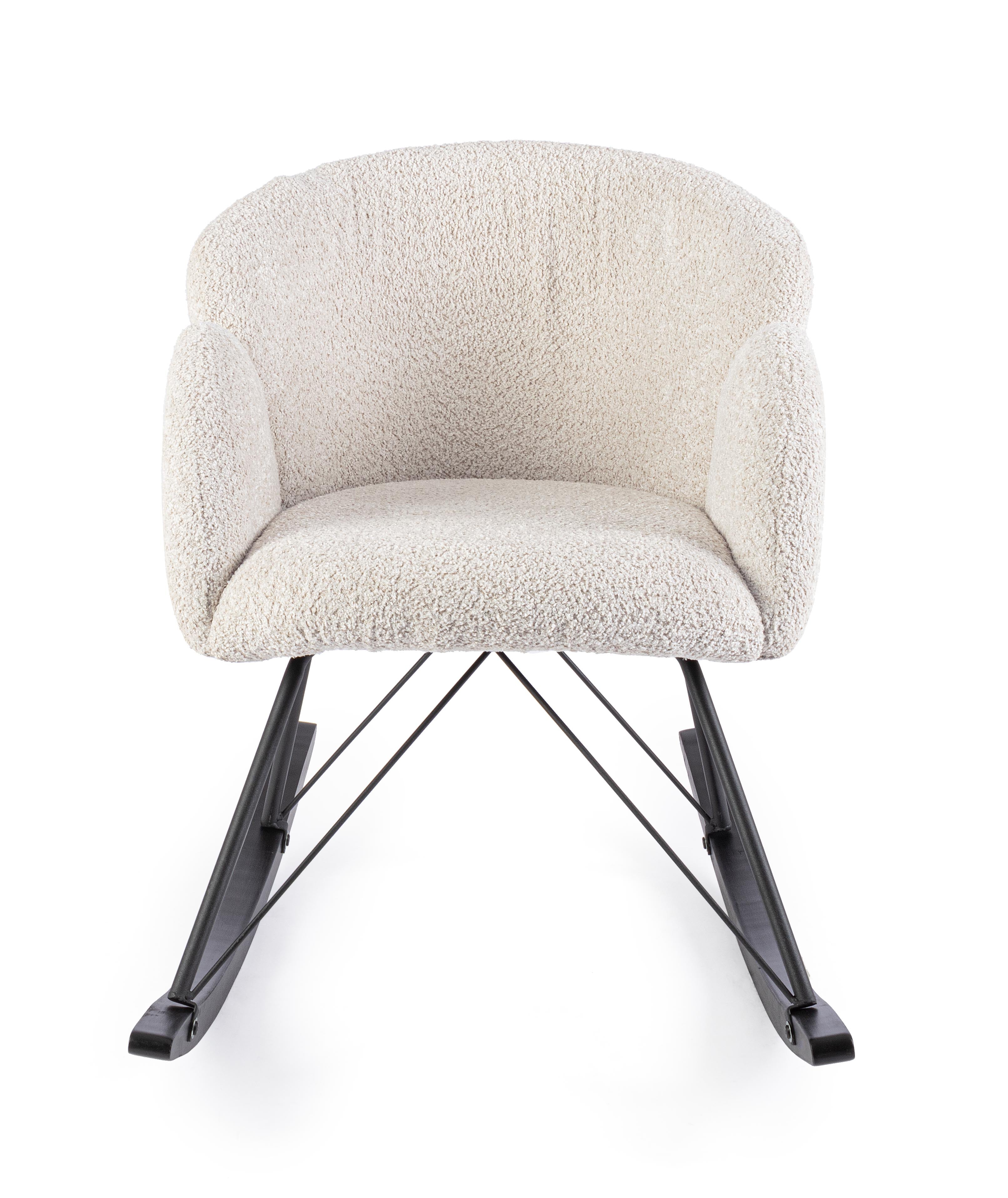 Poltrona a Dondolo Vintage naturale 1