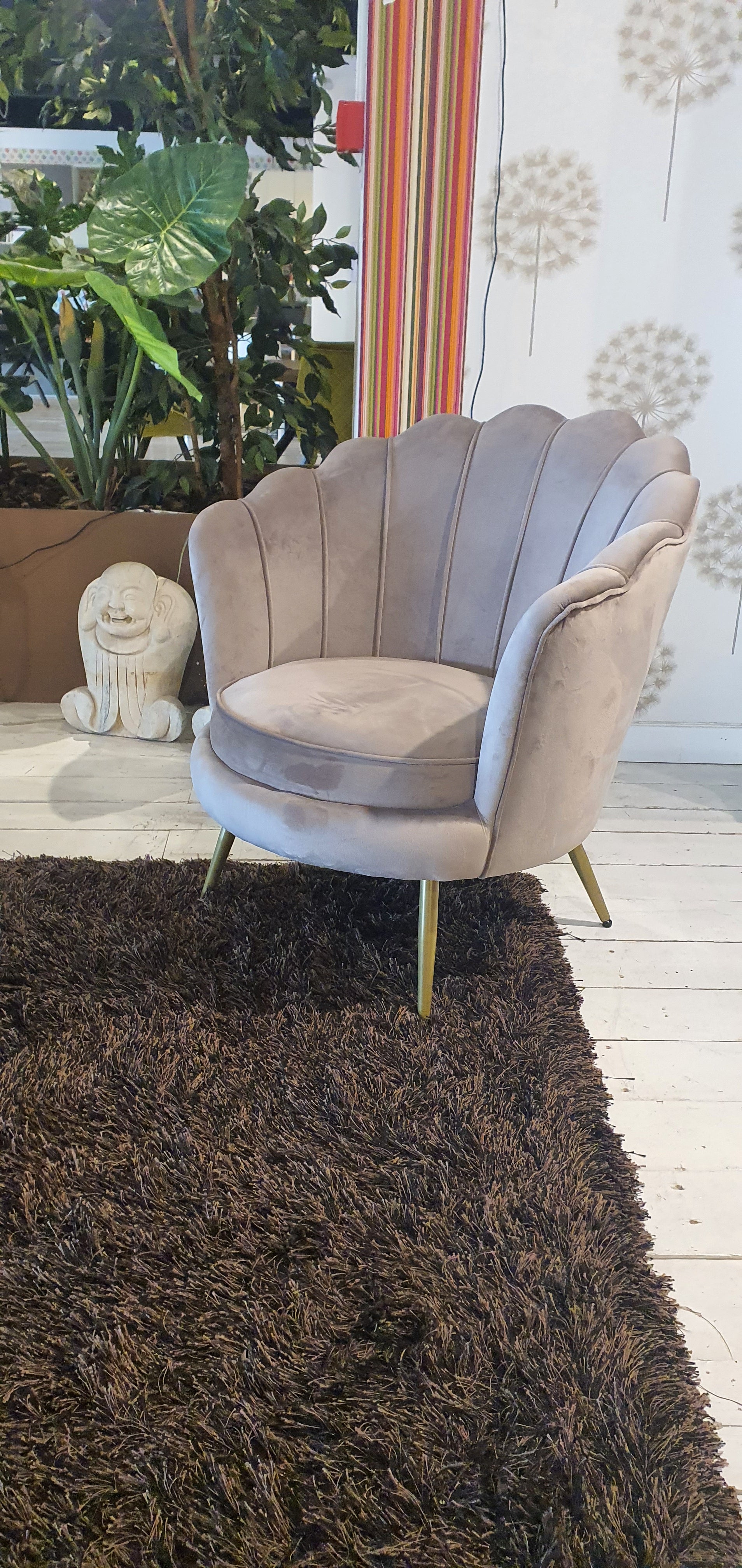 Poltrona Gigliola Grigio Chiaro BZZ - esposizione MM2
