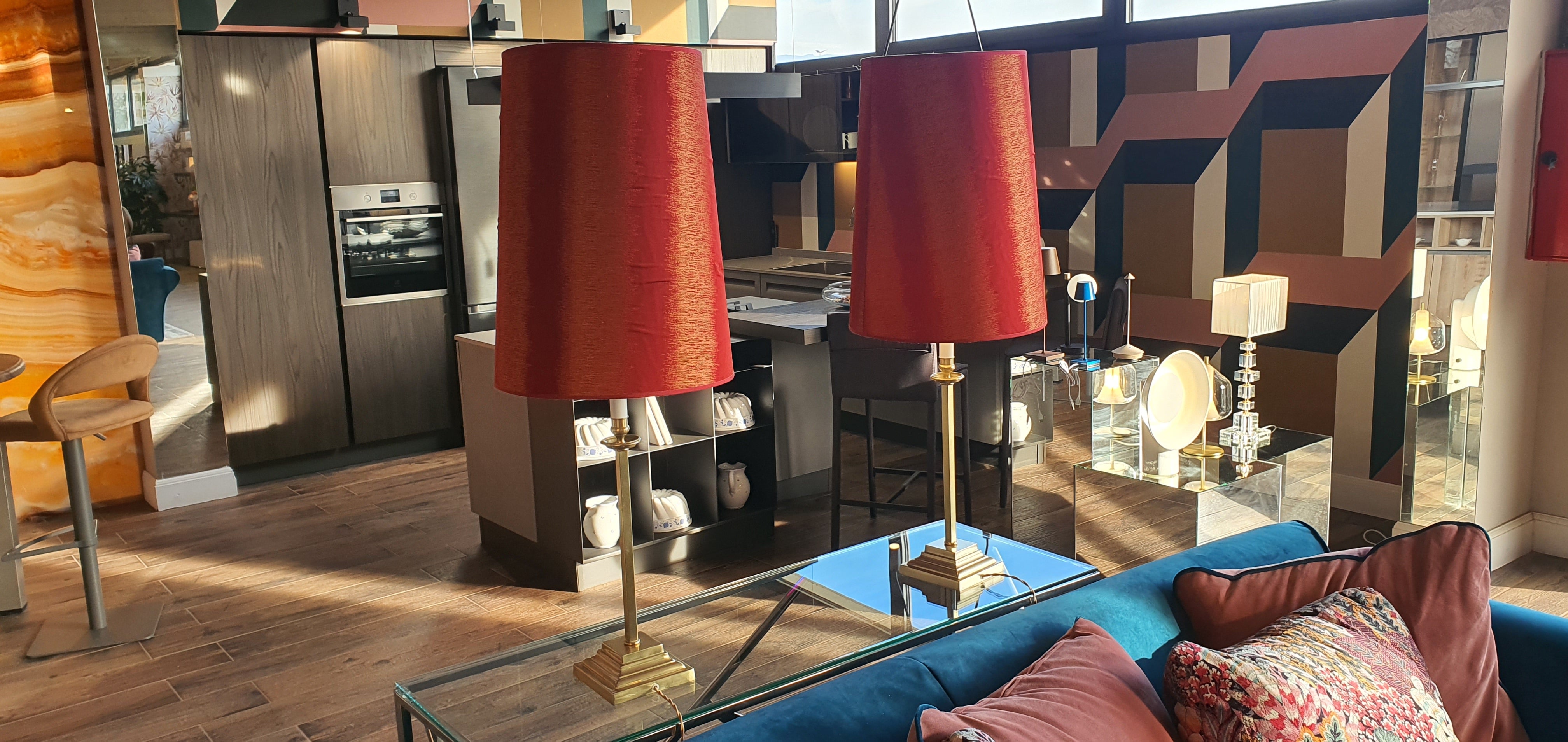 SET 2 Lampade coppia rosse - esposizione MM0