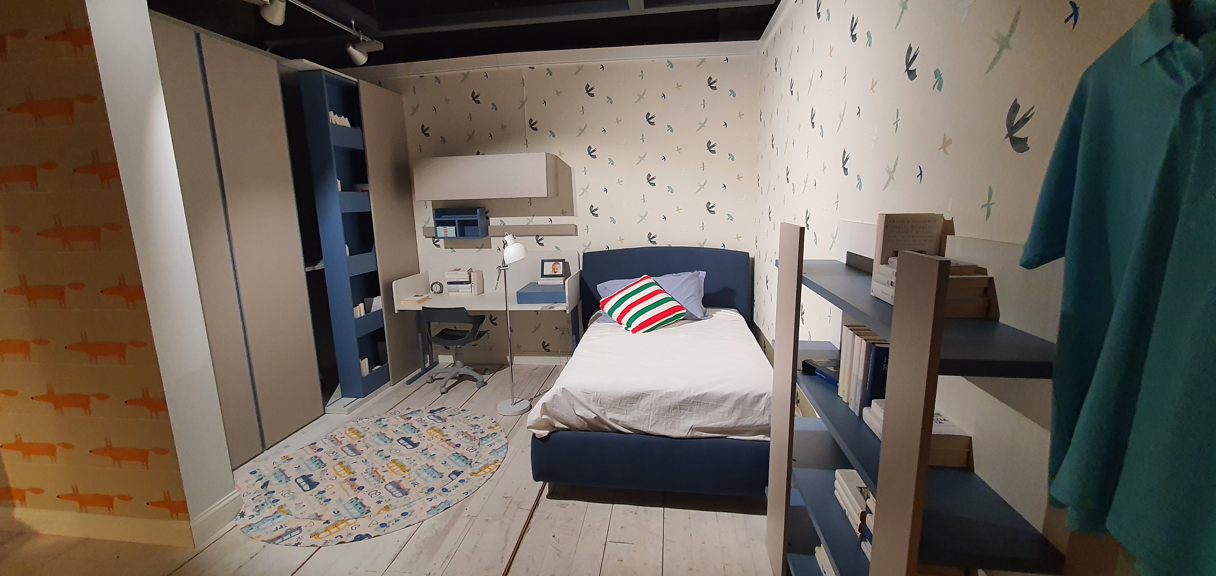 Cameretta Mistral blu - esposizione MM1