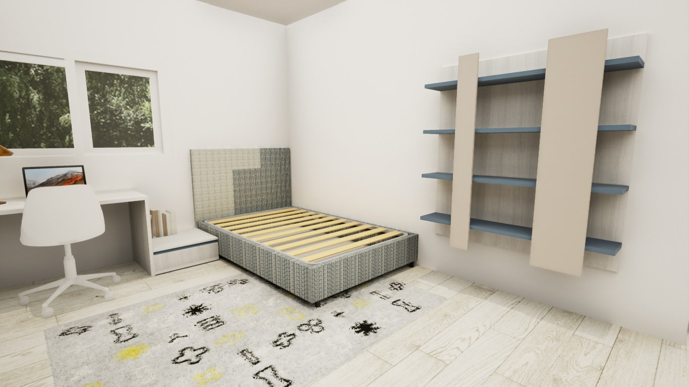 Cameretta Mistral blu - esposizione MM1