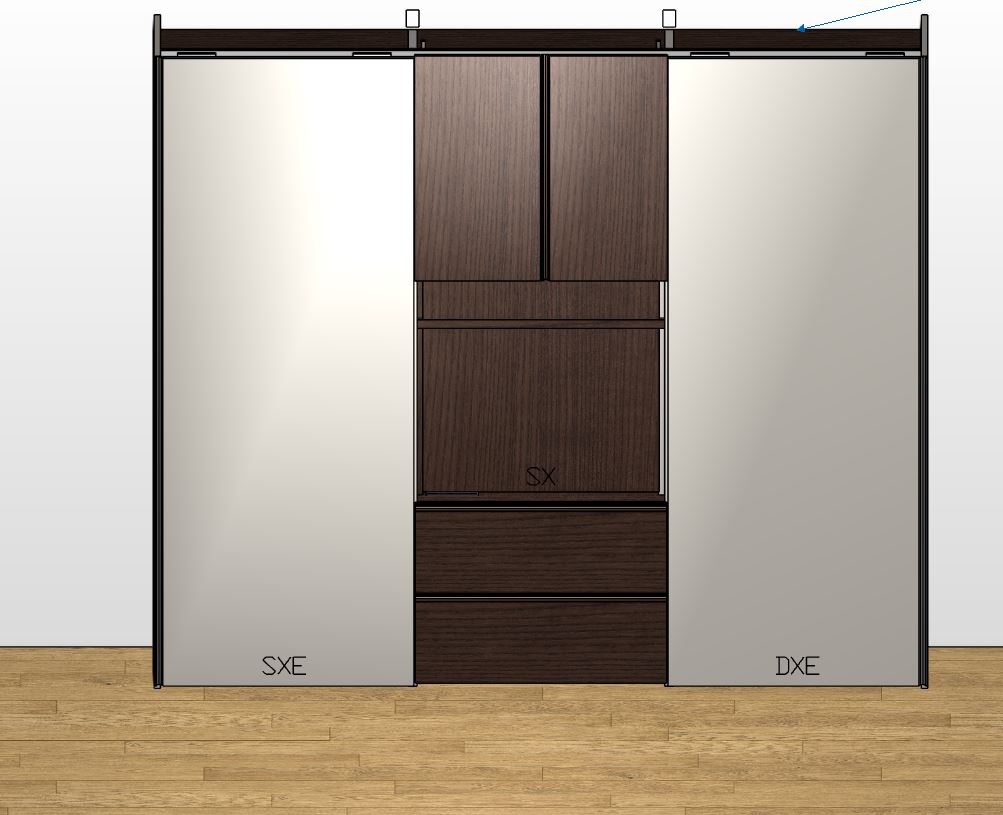 Armadio con vano tv OR - esposizione MM4