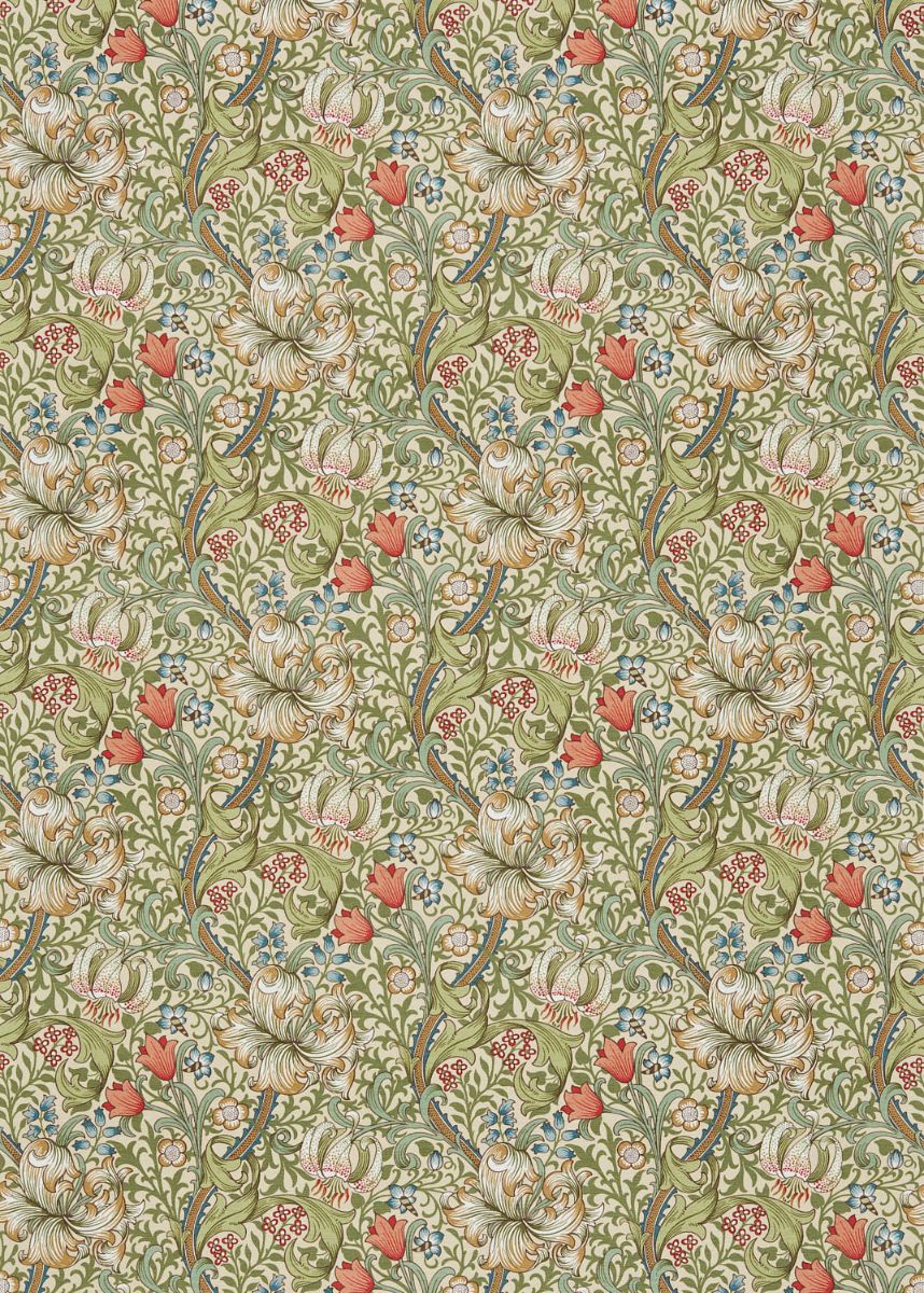 Tessuto Morris Golden Lily