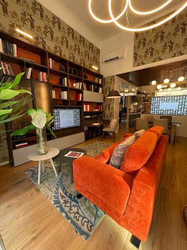 Libreria con Porta TV + scrivania incorporata OR - esposizione MM6