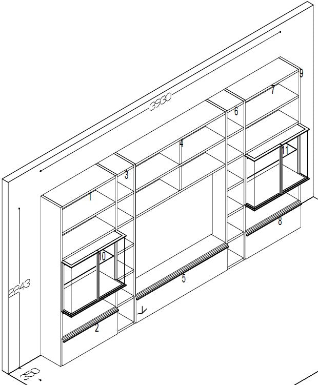 Libreria Living OR - esposizione MM1
