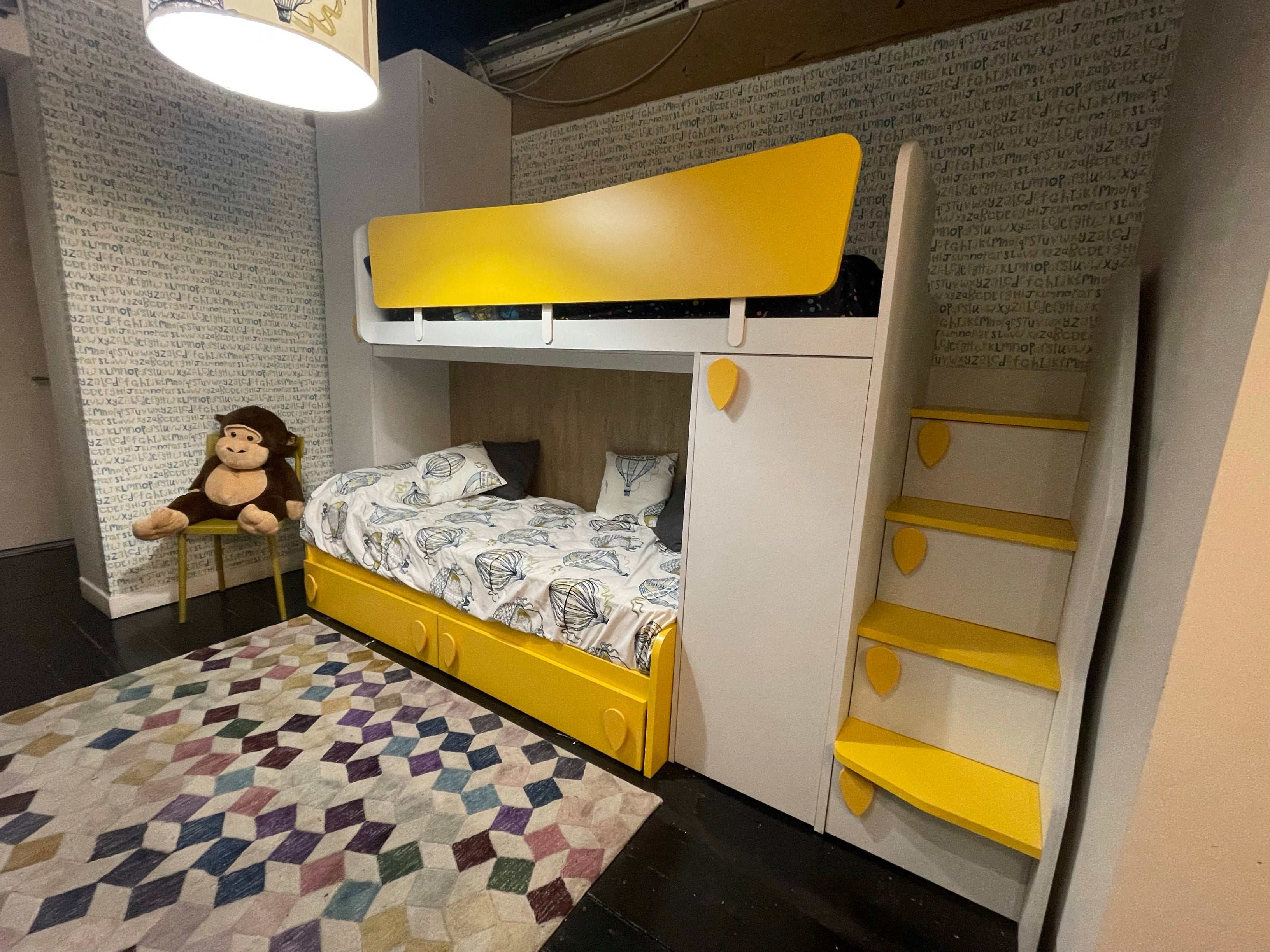 Camerette Letto a castello con scalette Volo - esposizione MM3