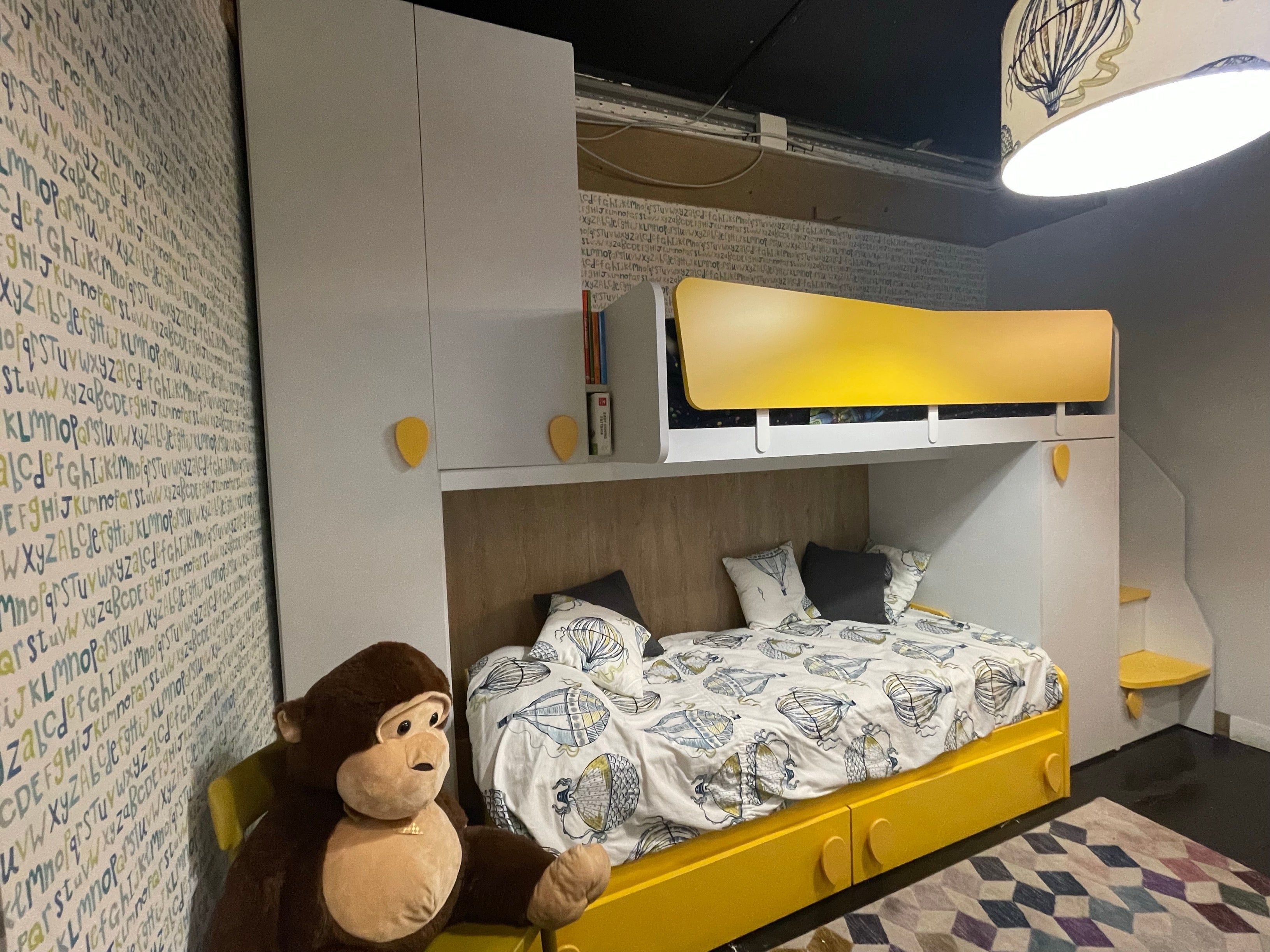 Camerette Letto a castello con scalette Volo - esposizione MM3