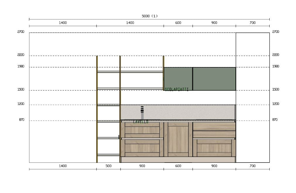 Cucina CLOE angolare - esposizione MM2