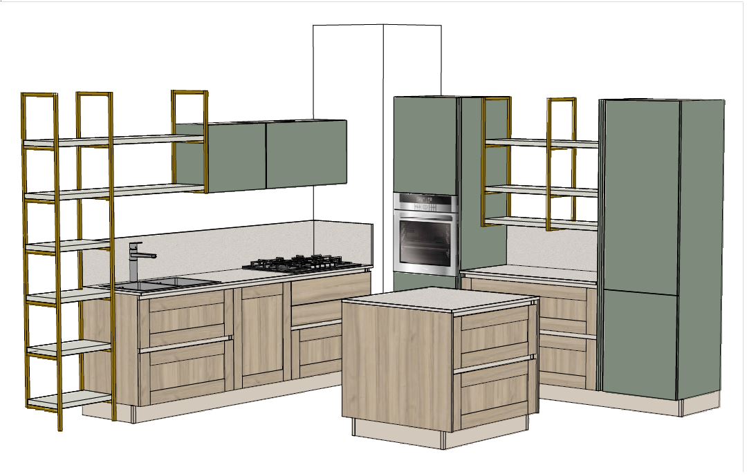 Cucina CLOE angolare - esposizione MM2