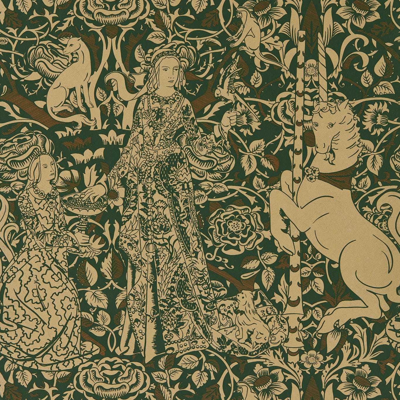 Carta da parati Sanderson Aurelia's Grail