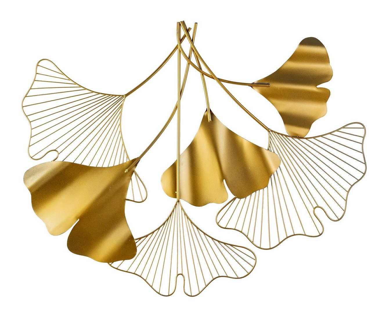 2 Decori parete Foglie dorate - MM1