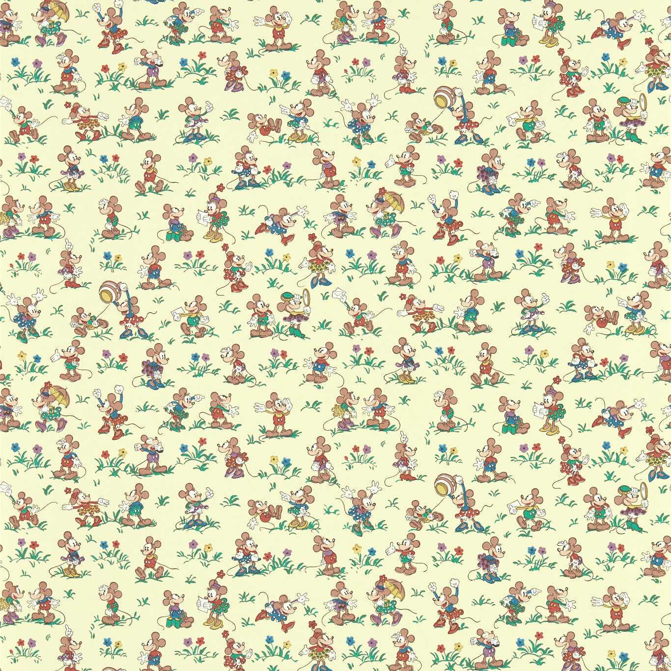 Carta da parati Sanderson Mickey & Minnie