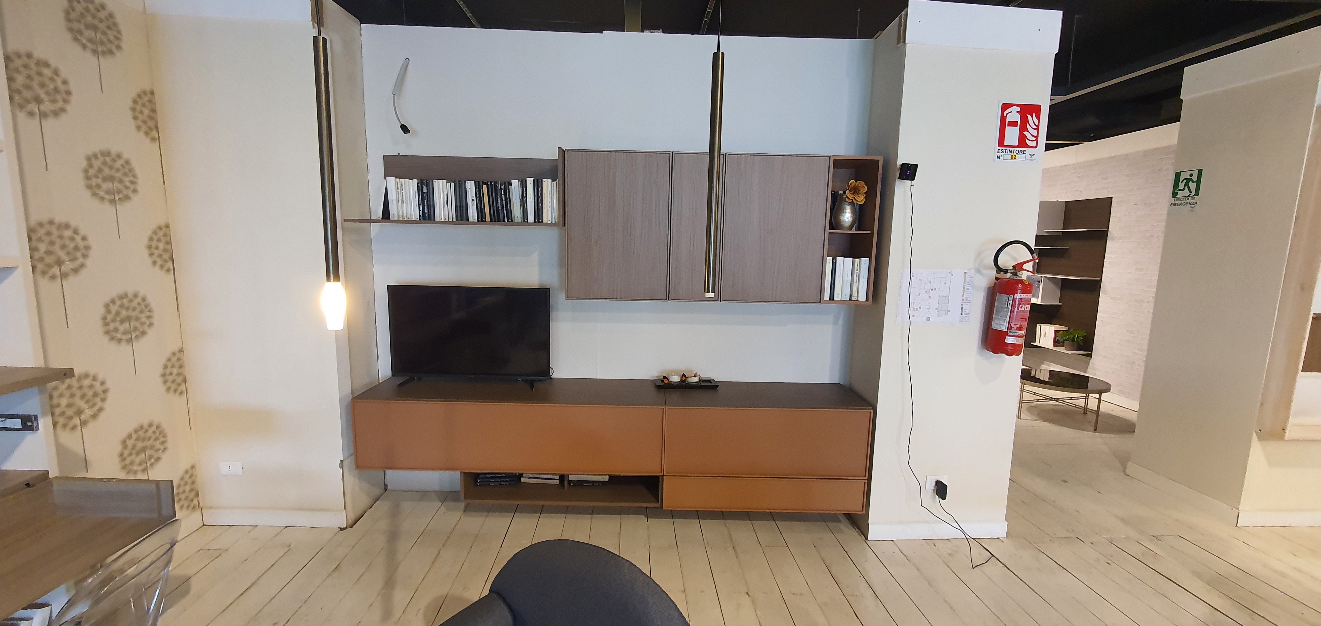 Parete Giorno Marrone Dandy SL - esposizione MM2