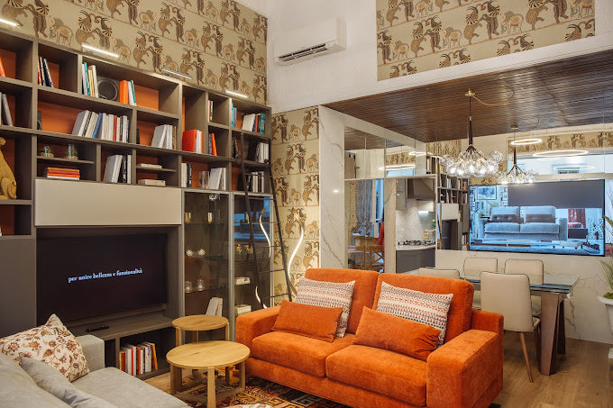 Libreria con Porta TV + scrivania incorporata OR - esposizione MM6
