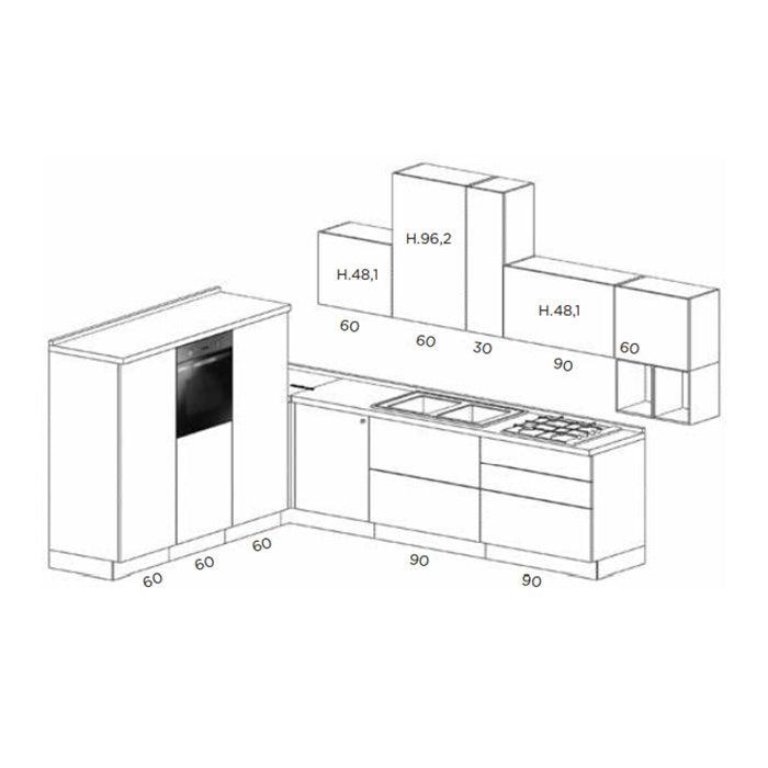 Kitchen Amelie 241 + 361 by Arredamento Italia - Netcucine, Stile_Moderno, Tipologia_Cucina angolare - Cucine - Arredamento Italia