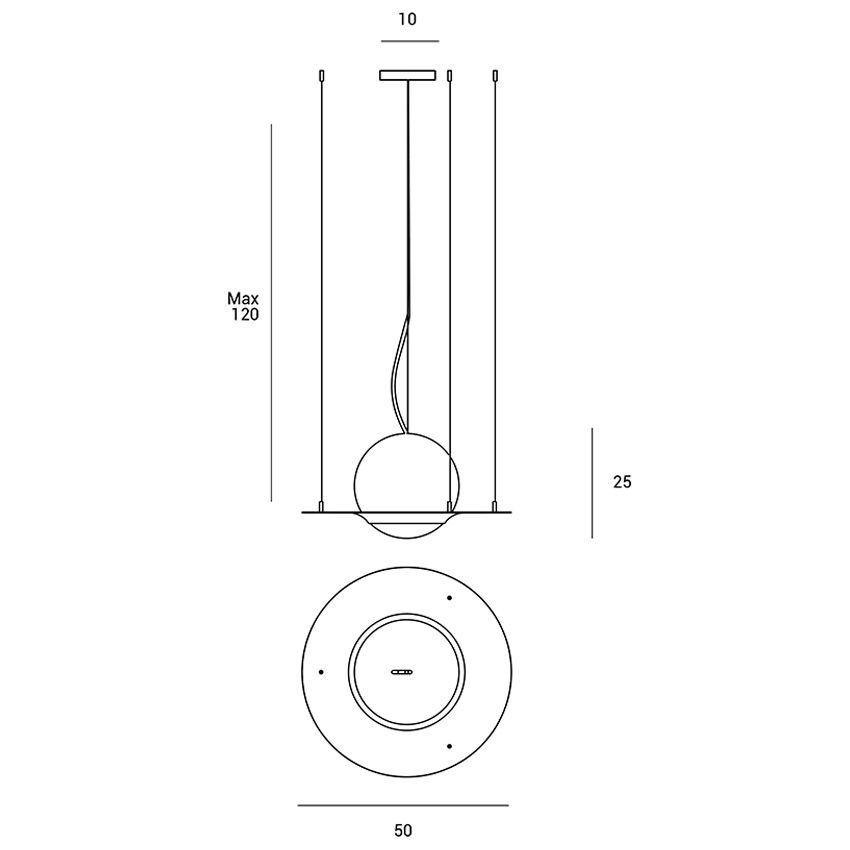 Lampada Saturn - Miloox, Tipologia_A sospensione - Lampade da interno - Mobilmarket