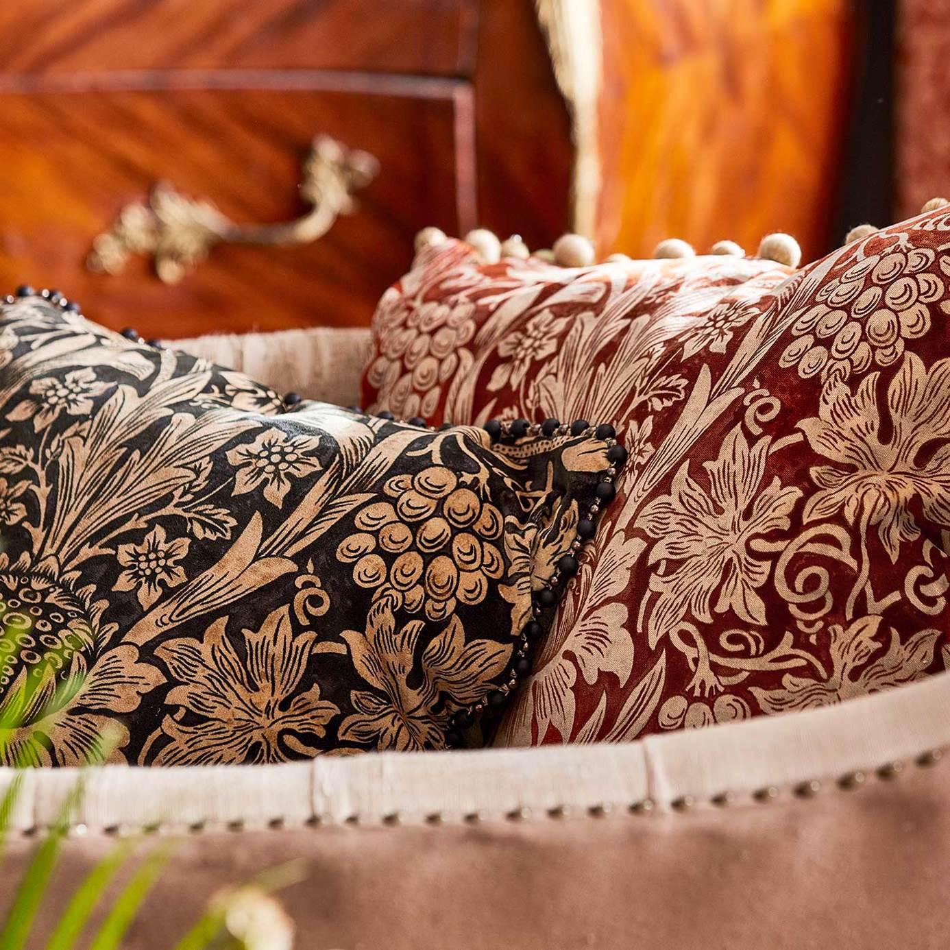 Tessuto Morris Sunflower Velvet - Brand_Morris, Fantasia_Natura, Uso_Rivestimento cuscini, Uso_Rivestimento poltrone, Uso_Tende - Tessuti - Morris