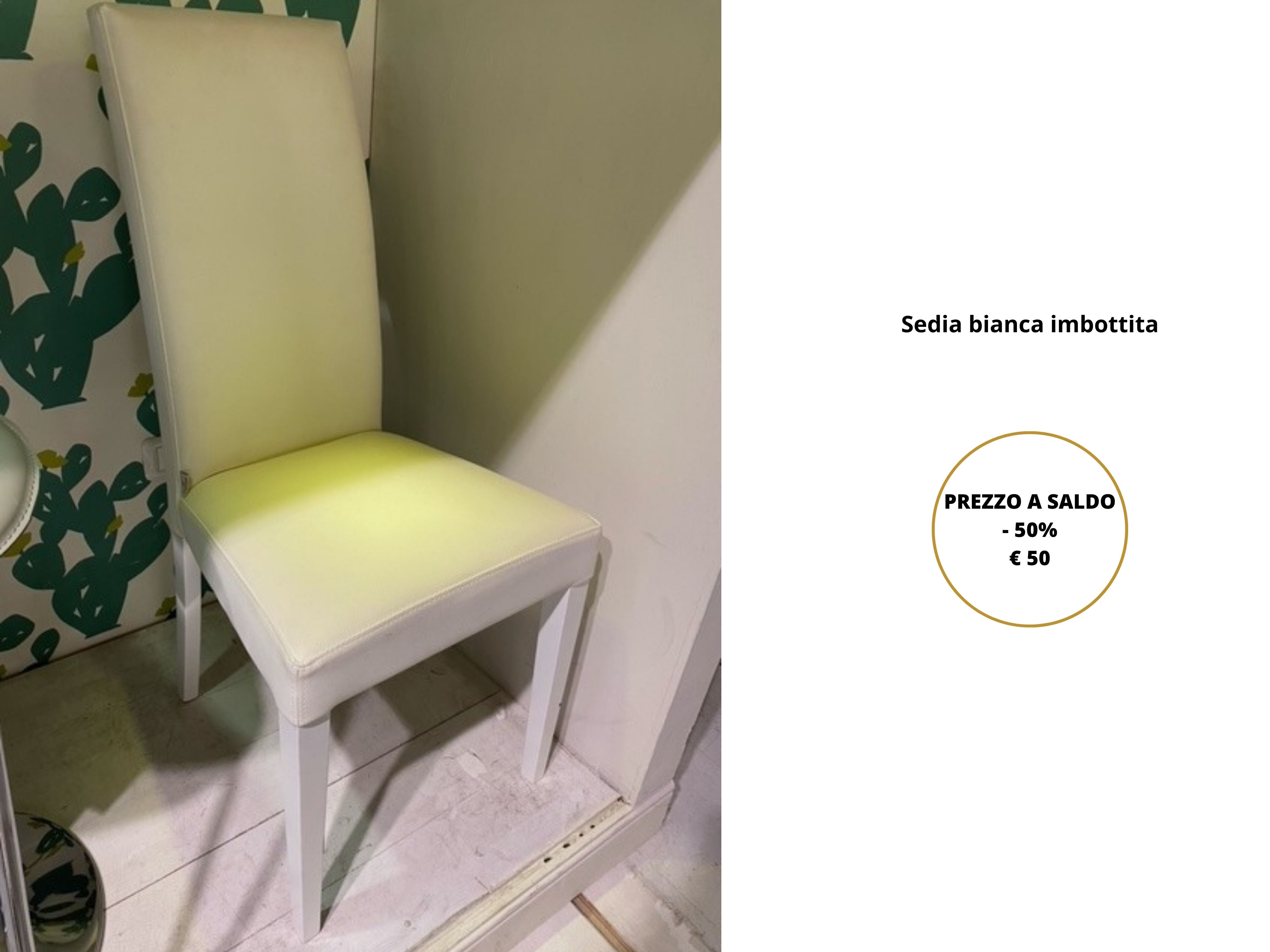 Sedia bianca MM1