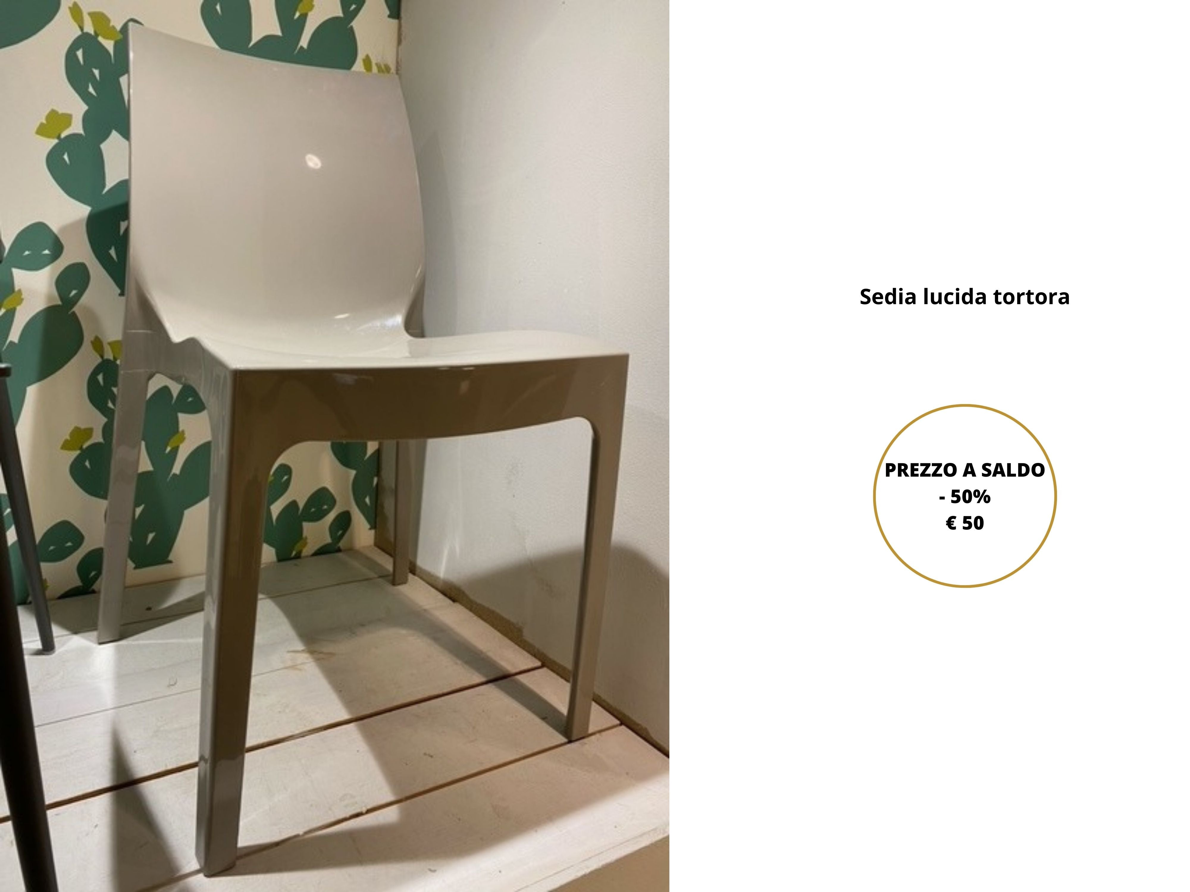 Sedia lucida tortora MM1