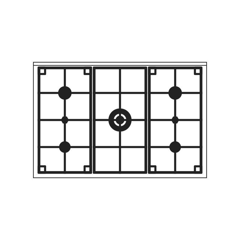 Gruppo cottura ILVE - L09 Linea Pro Line - Brand_ILVE, Tipologia_Blocco cottura - Elettrodomestici a libera installazione - Ilve