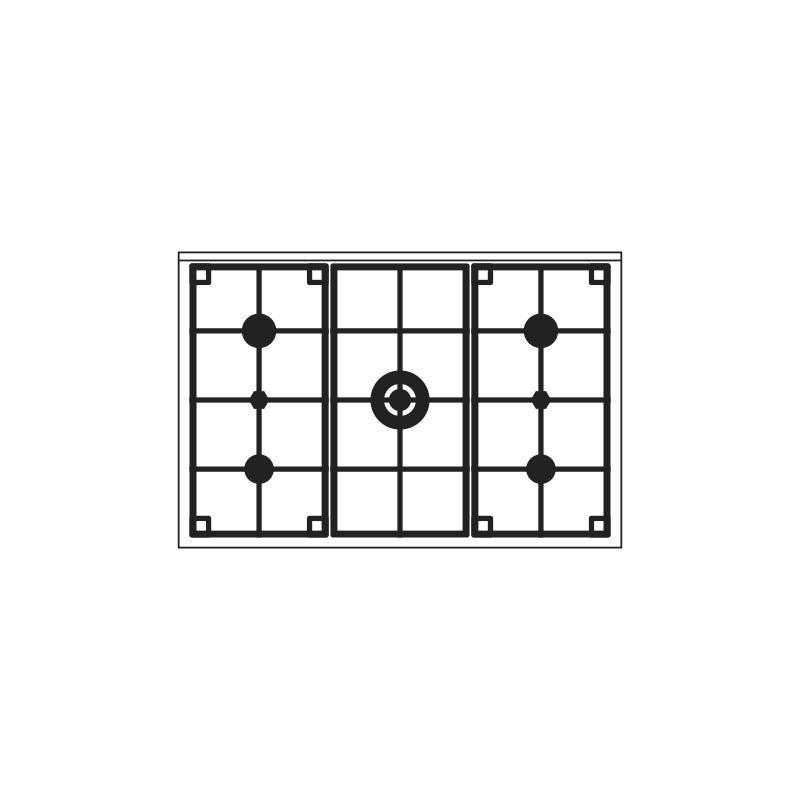 Gruppo cottura ILVE - LD10 Linea Pro Line - Brand_ILVE, Tipologia_Blocco cottura - Elettrodomestici a libera installazione - Ilve