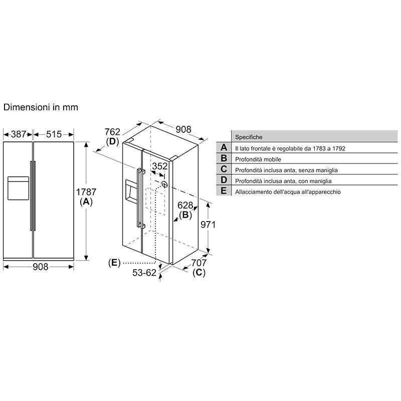 Frigorifero Siemens KA93DVIFP - Brand_Siemens, Tipologia_Frigorifero - Elettrodomestici da incasso - Siemens