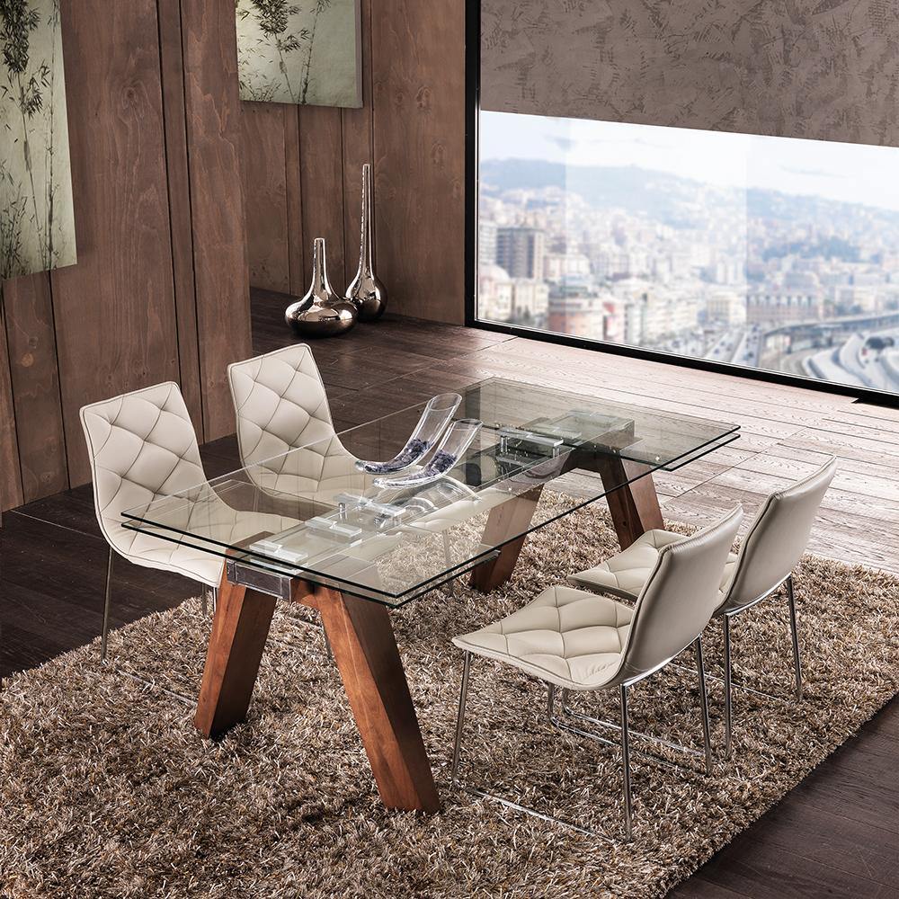 Tavolo Crystal 160 - Caratteristiche_Allungabile, Forma_Rettangolare, La Seggiola - Tavoli - Mobilmarket