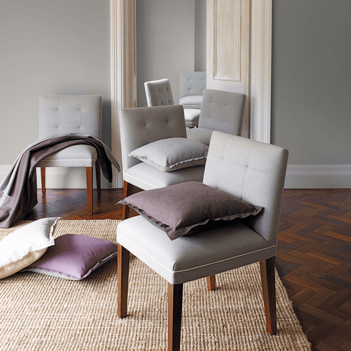 Tessuto Sanderson Byron Wool Plains - Brand_Sanderson, Fantasia_Monocromatica, Uso_Rivestimento cuscini, Uso_Rivestimento poltrone, Uso_Tende - Tessuti - Sanderson