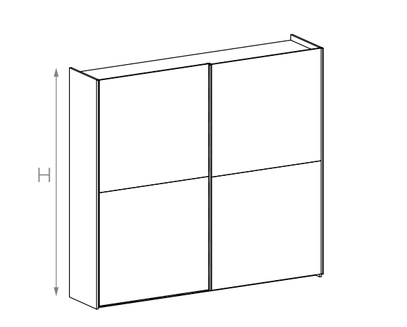 Wardrobe Sage by Arredamento Italia - Santalucia, Tipologia_Armadio anta scorrevole - Armadi - Arredamento Italia