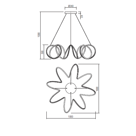 Lampada Spiral 1000 - RedoGroup, Tipologia_A sospensione - Lampade da interno - Mobilmarket