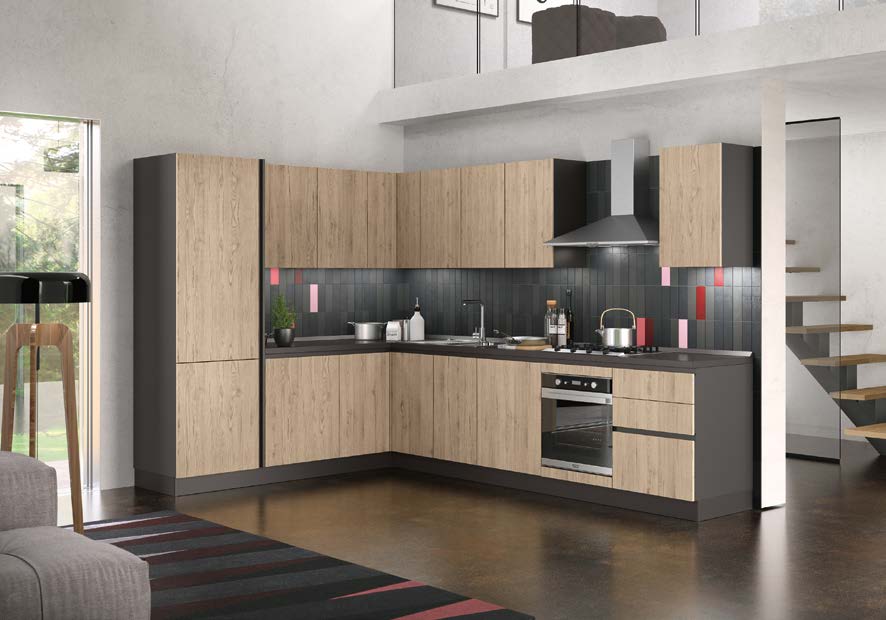 Kitchen Angolare Giada 230x330 by Arredamento Italia