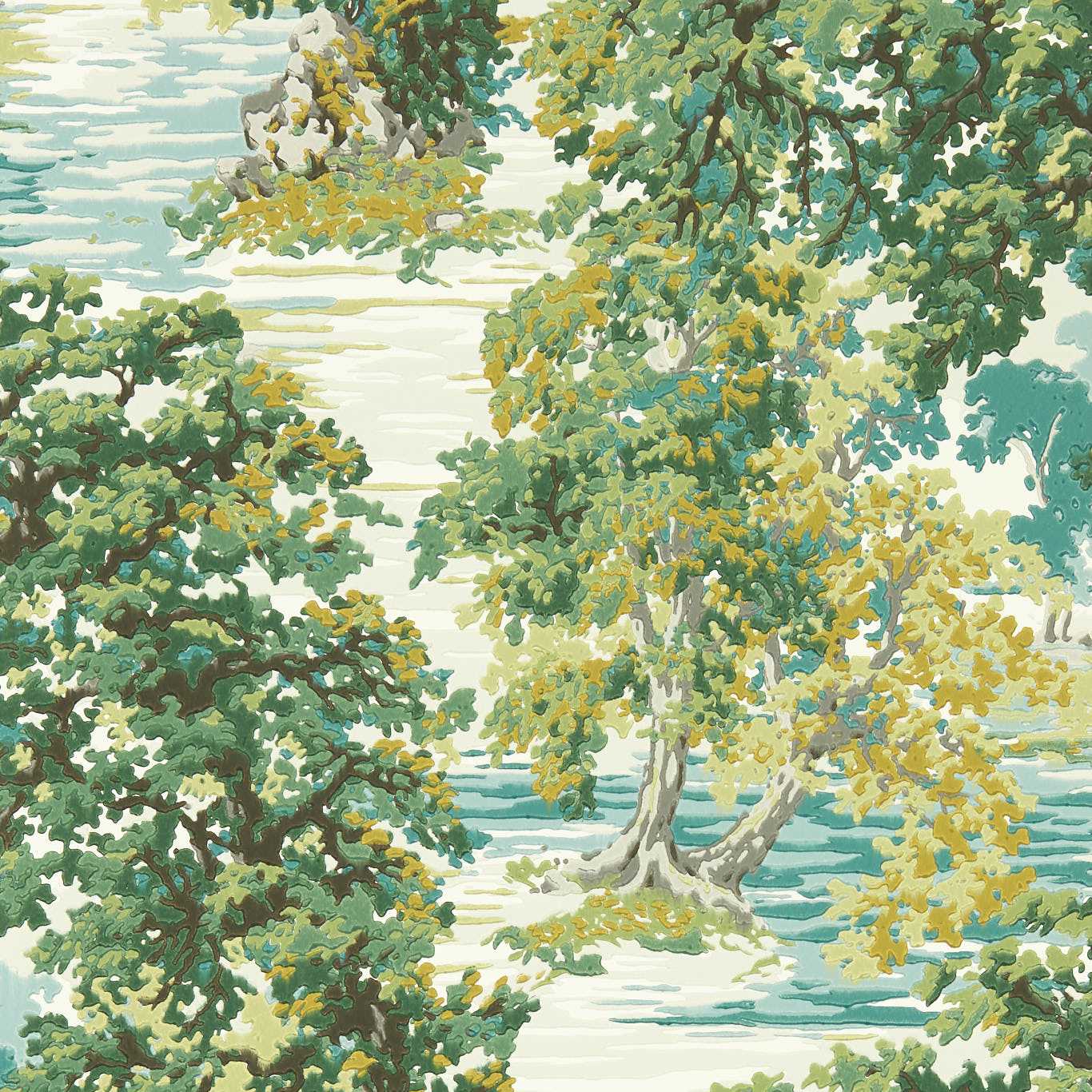 Carta da Parati Sanderson Ancient Canopy
