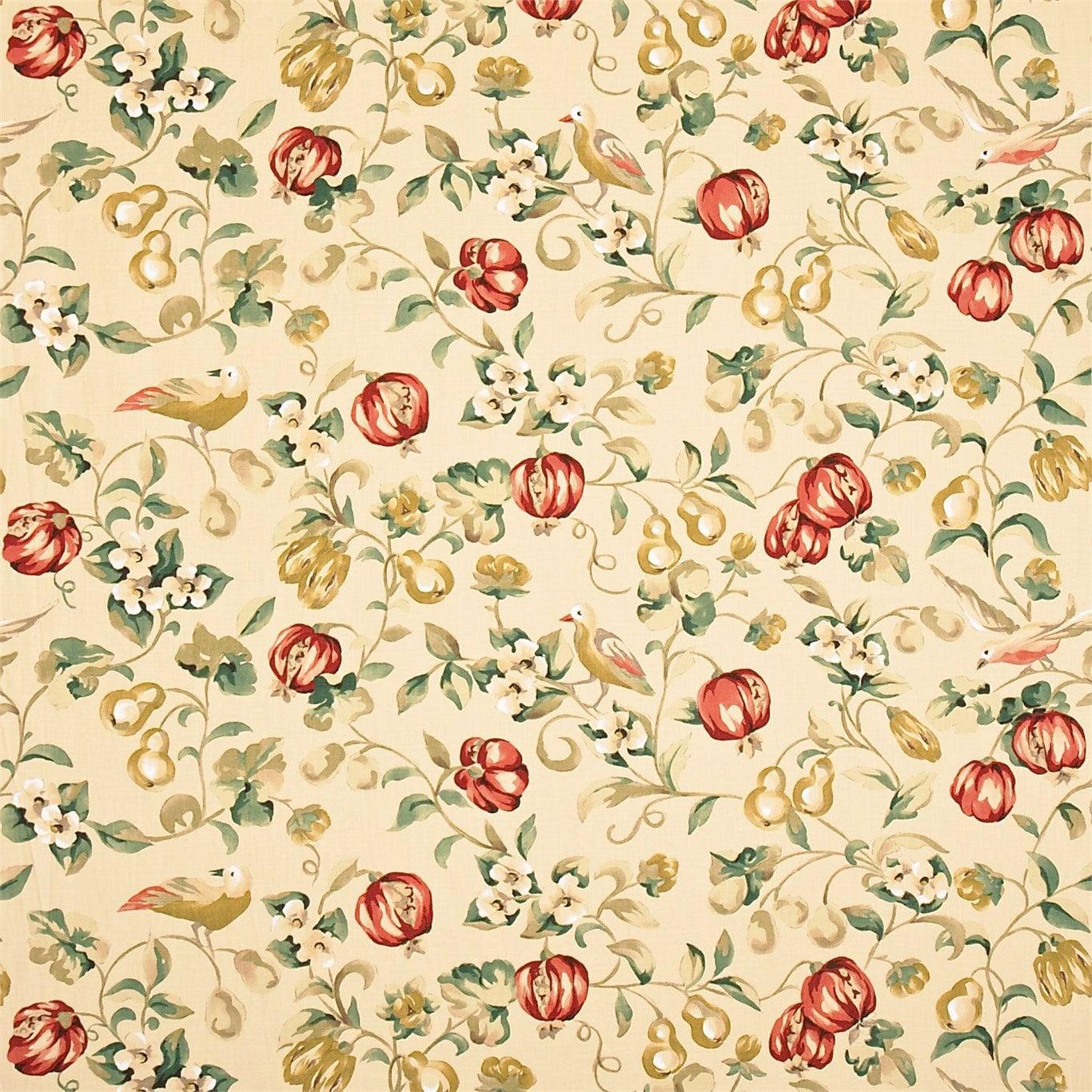 Tessuto Sanderson Pear & Pomegranate - Brand_Sanderson, Fantasia_Natura, Uso_Rivestimento cuscini, Uso_Rivestimento poltrone, Uso_Tende - Tessuti - Sanderson