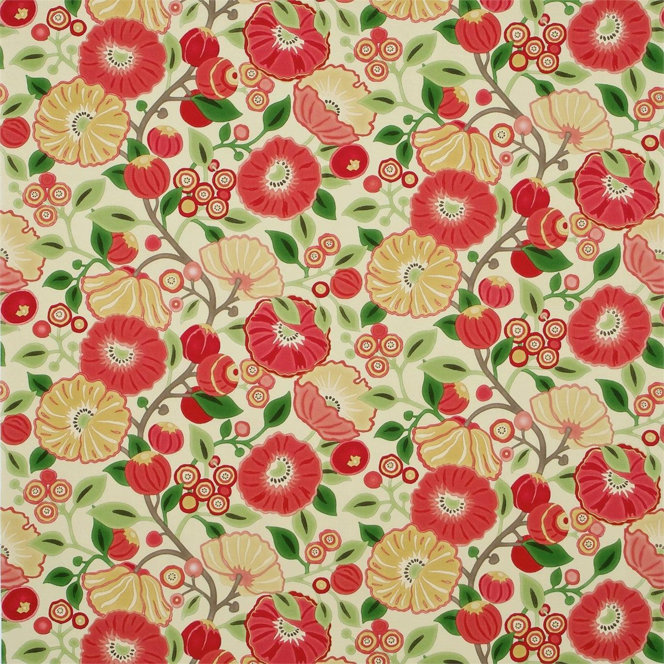 Tessuto Sanderson Tree Poppy - Brand_Sanderson, Fantasia_Natura, Uso_Rivestimento cuscini, Uso_Rivestimento poltrone, Uso_Tende - Tessuti - Sanderson