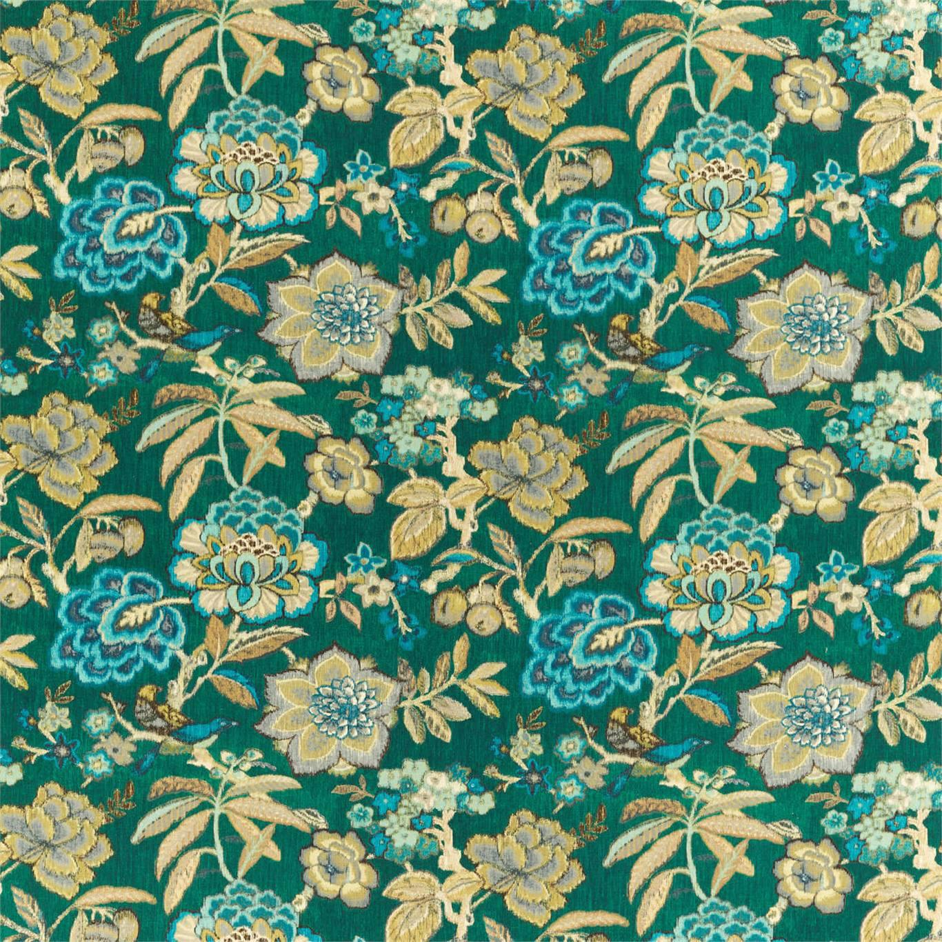 Tessuto Sanderson Indra Flower - Brand_Sanderson, Fantasia_Natura, Uso_Rivestimento cuscini, Uso_Rivestimento poltrone, Uso_Tende - Tessuti - Sanderson