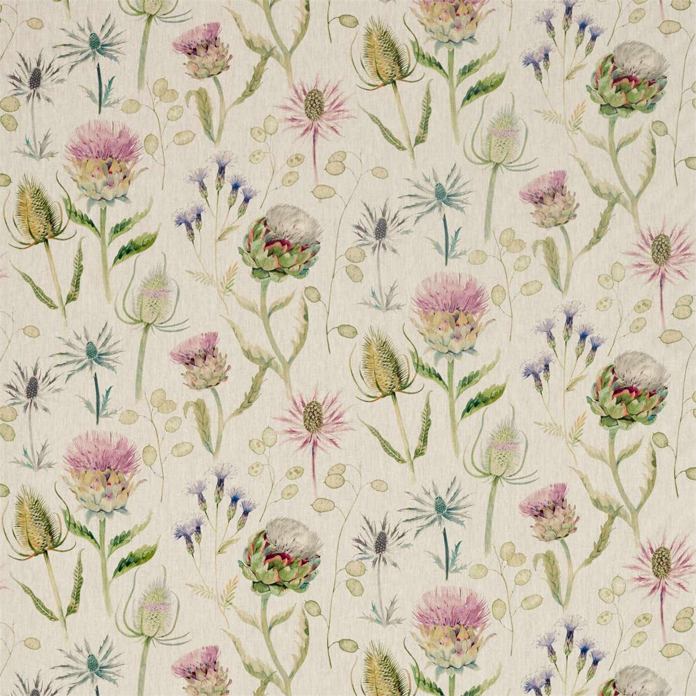 Tessuto Sanderson Thistle Garden Linen - Brand_Sanderson, Fantasia_Natura - Tessuti - Sanderson