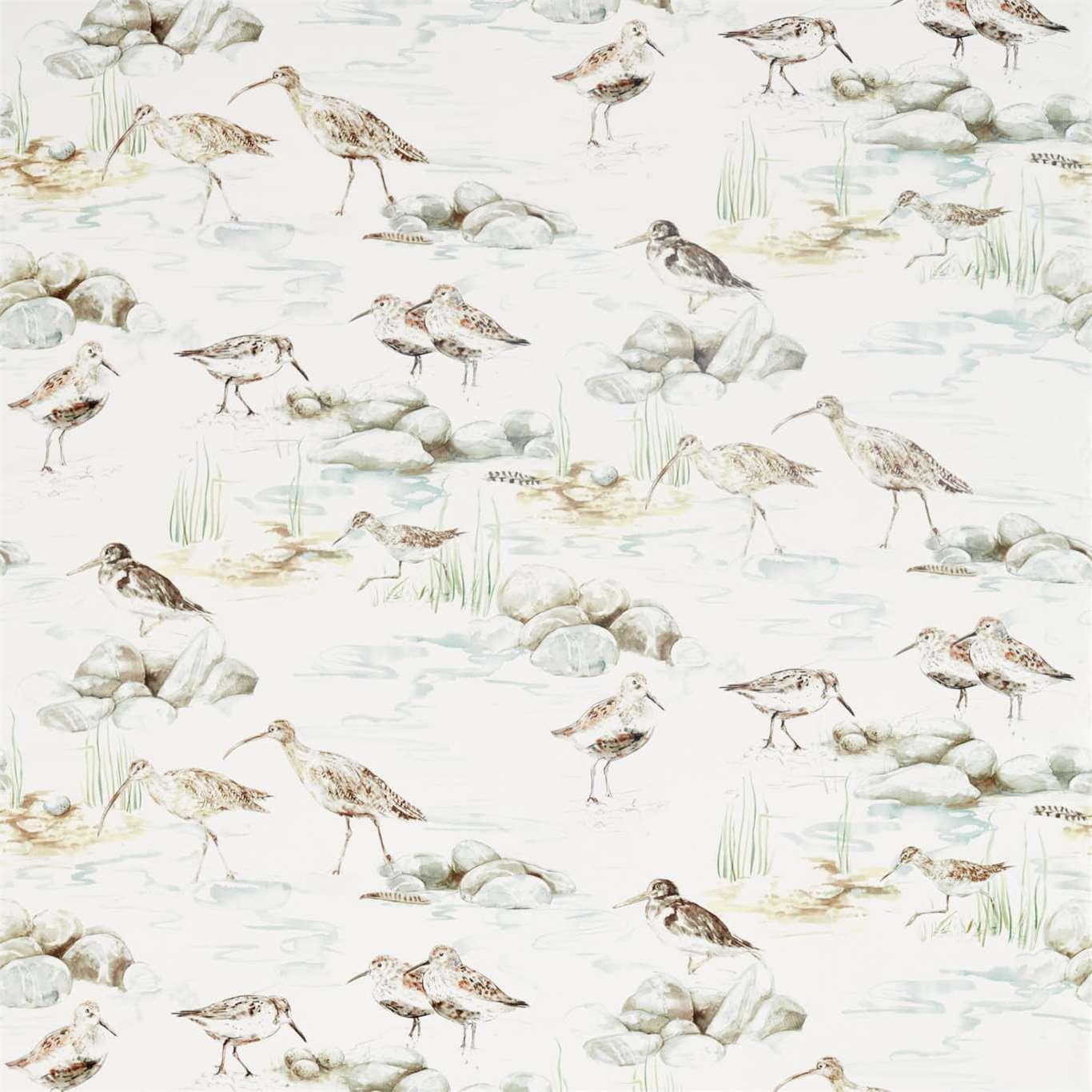 Tessuto Sanderson Estuary Birds - Brand_Sanderson, Fantasia_Natura, Uso_Rivestimento cuscini, Uso_Rivestimento poltrone, Uso_Tende - Tessuti - Sanderson