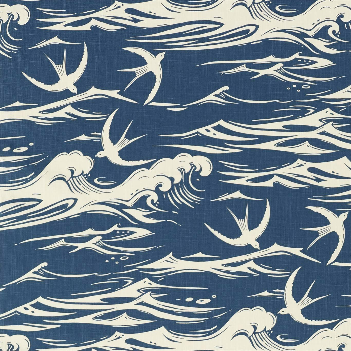 Tessuto Sanderson Swallow at Sea - Brand_Sanderson, Fantasia_Natura, Uso_Rivestimento cuscini, Uso_Rivestimento poltrone, Uso_Tende - Tessuti - Sanderson