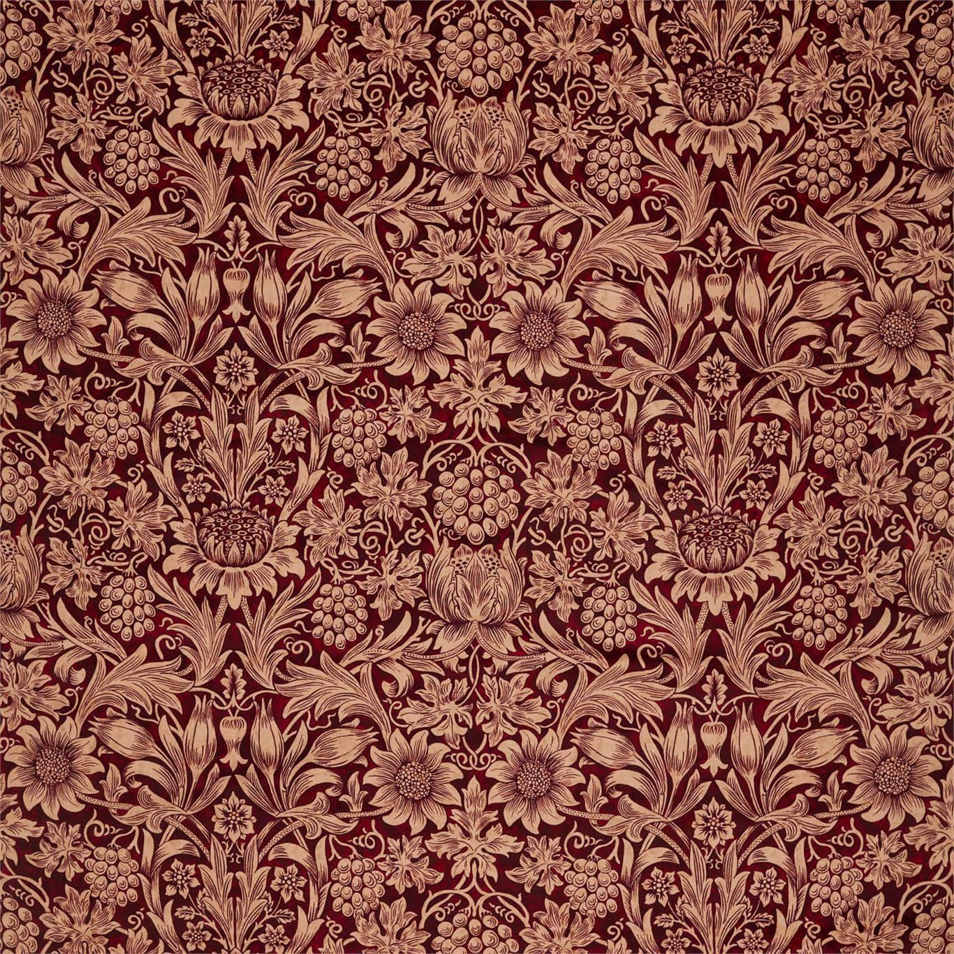 Tessuto Morris Sunflower Velvet - Brand_Morris, Fantasia_Natura, Uso_Rivestimento cuscini, Uso_Rivestimento poltrone, Uso_Tende - Tessuti - Morris