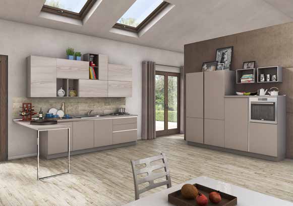 Kitchen Clarisse 330 + 240 by Arredamento Italia