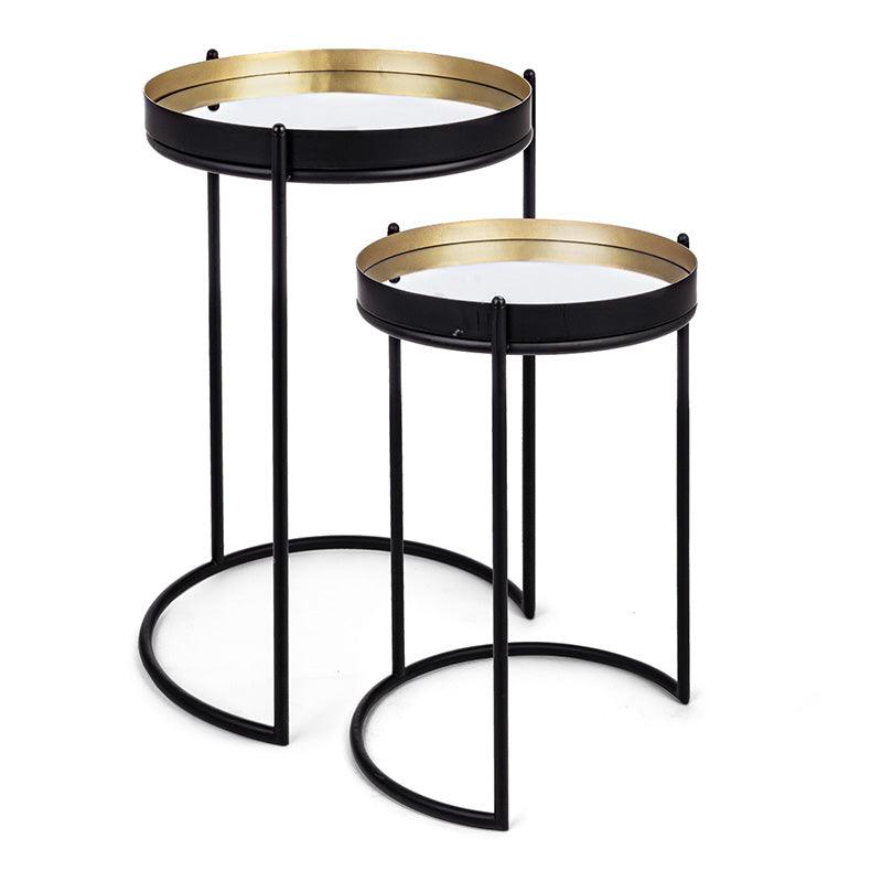 Set di 2 tavolini Jarah 45 - Bizzotto, Forma_Rotondo, Tipologiadiprodotto_Alto - Tavolini e consolle - Mobilmarket