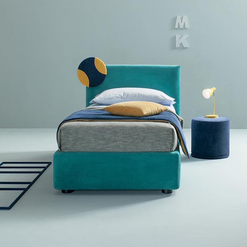 Letto Bally - Caratteristiche_Imbottito, Caratteristiche_Sfoderabile, Dimensione_Singolo, Samoa - Letti - Mobilmarket