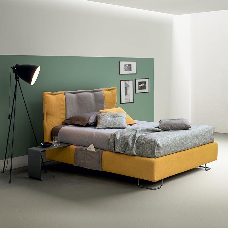 Letto Band - Caratteristiche_Imbottito, Caratteristiche_Sfoderabile, Dimensione_Singolo, Samoa - Letti - Mobilmarket