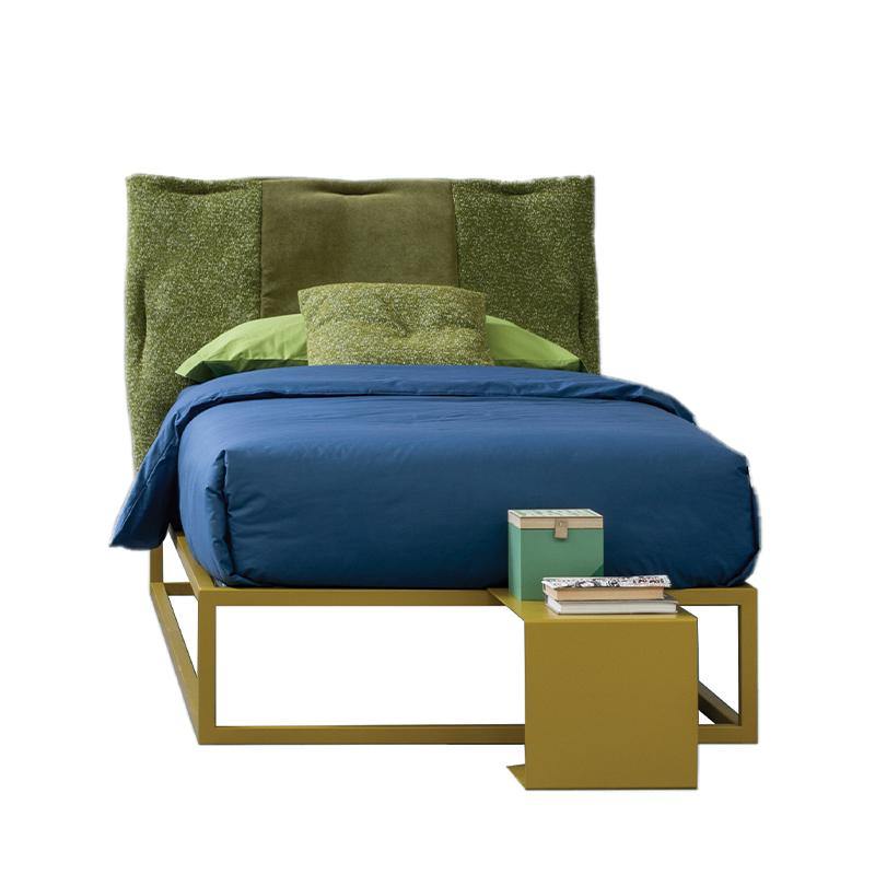 Letto Slim Green - Caratteristiche_Imbottito, Caratteristiche_Sfoderabile, Dimensione_Singolo, Samoa - Letti - Mobilmarket