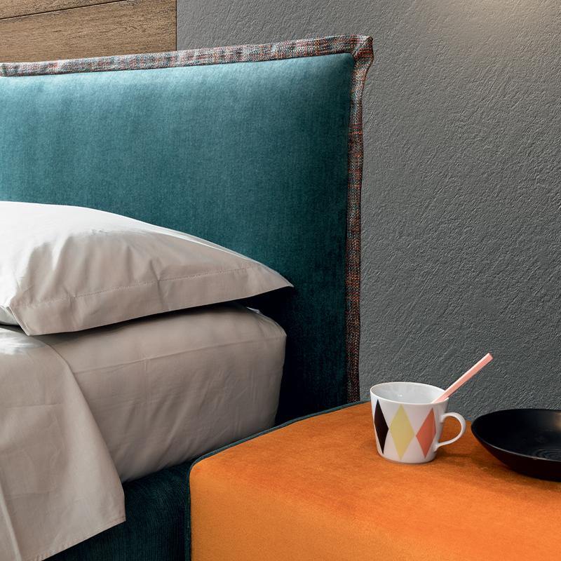 Letto Cyan - Caratteristiche_Imbottito, Caratteristiche_Sfoderabile, Dimensione_Singolo, Samoa - Letti - Mobilmarket