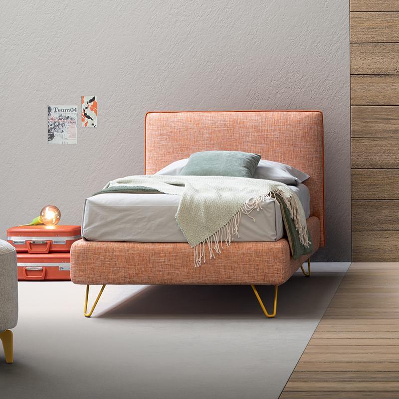 Letto Orange - Caratteristiche_Imbottito, Caratteristiche_Sfoderabile, Dimensione_Singolo, Samoa - Letti - Mobilmarket