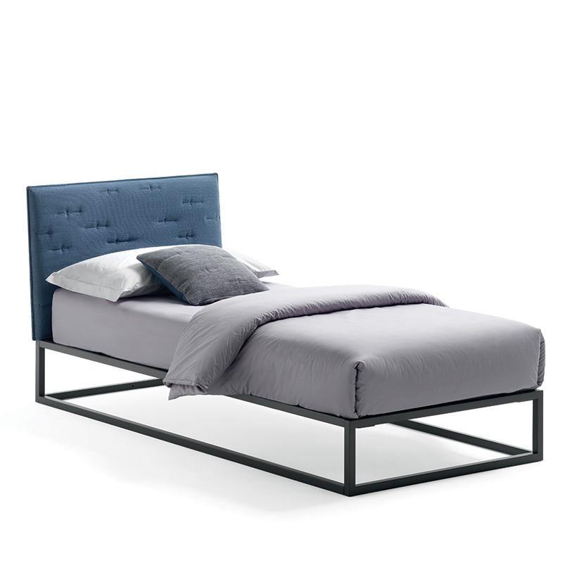 Letto Slim Blue - Caratteristiche_Imbottito, Caratteristiche_Sfoderabile, Dimensione_Singolo, Samoa - Letti - Mobilmarket