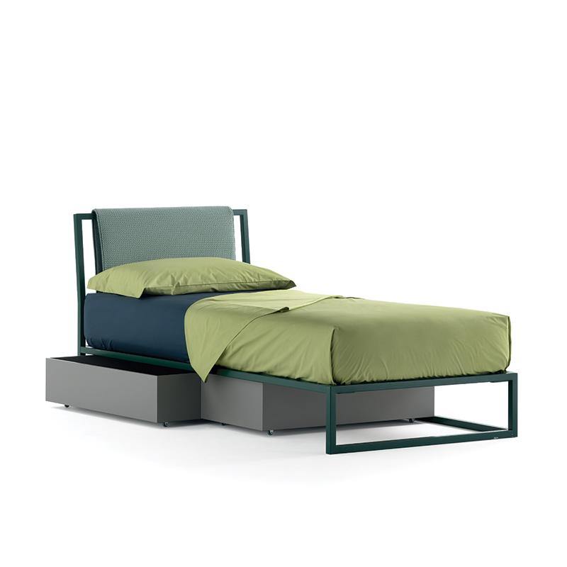 Letto Slim Box - Caratteristiche_Imbottito, Caratteristiche_Sfoderabile, Dimensione_Singolo, Samoa - Letti - Mobilmarket