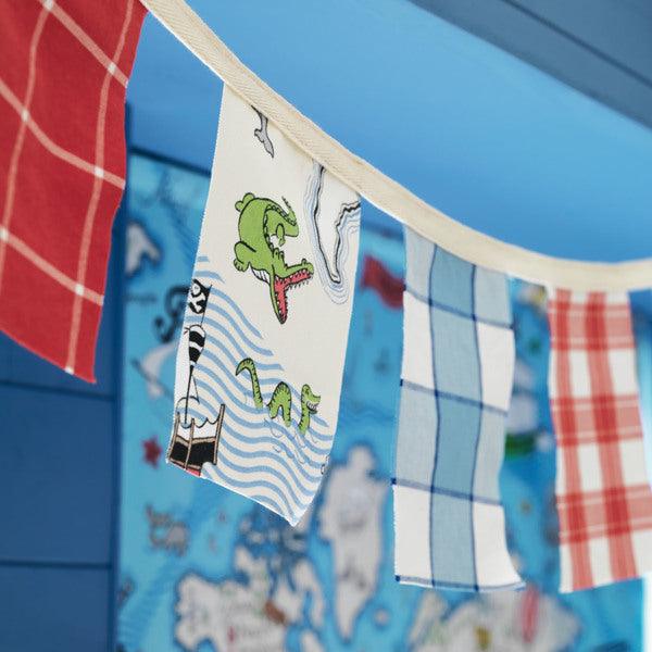 Tessuto Sanderson Treasure Map - Brand_Sanderson, Fantasia_Fantasia, Uso_Rivestimento cuscini, Uso_Rivestimento poltrone, Uso_Tende - Tessuti - Sanderson