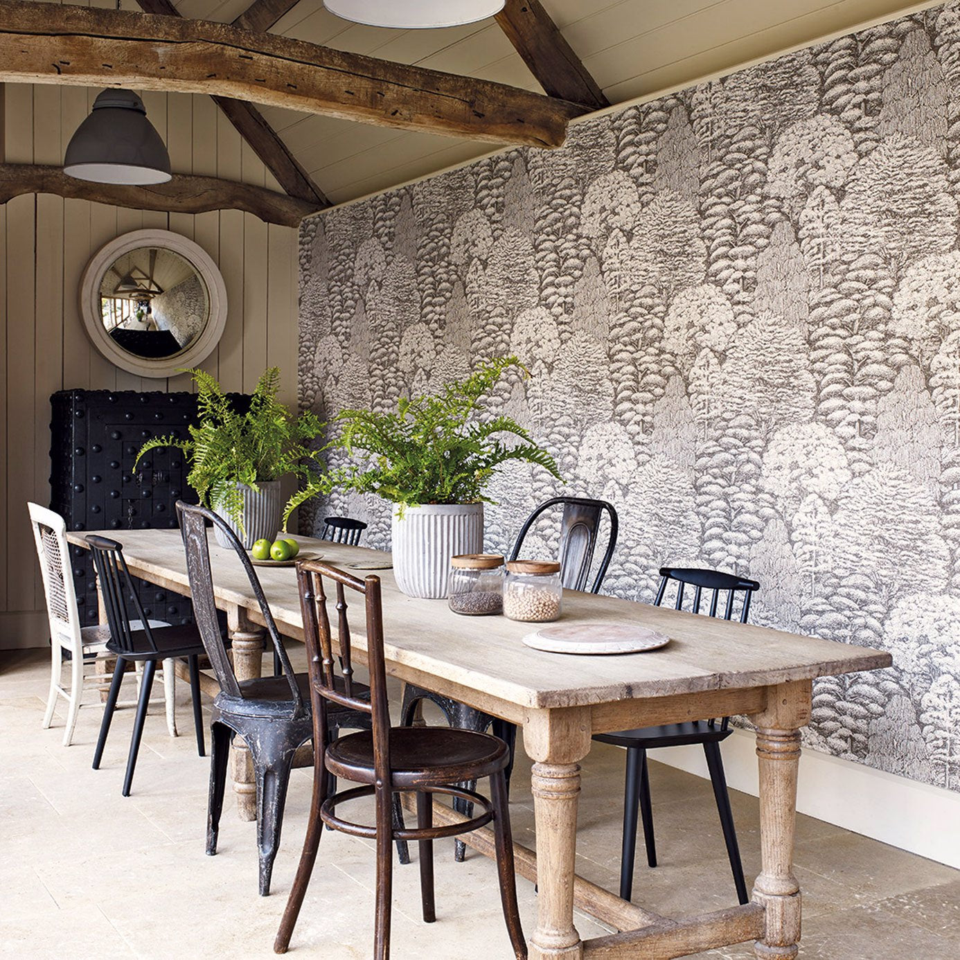 Carta da parati Sanderson Woodland Toile